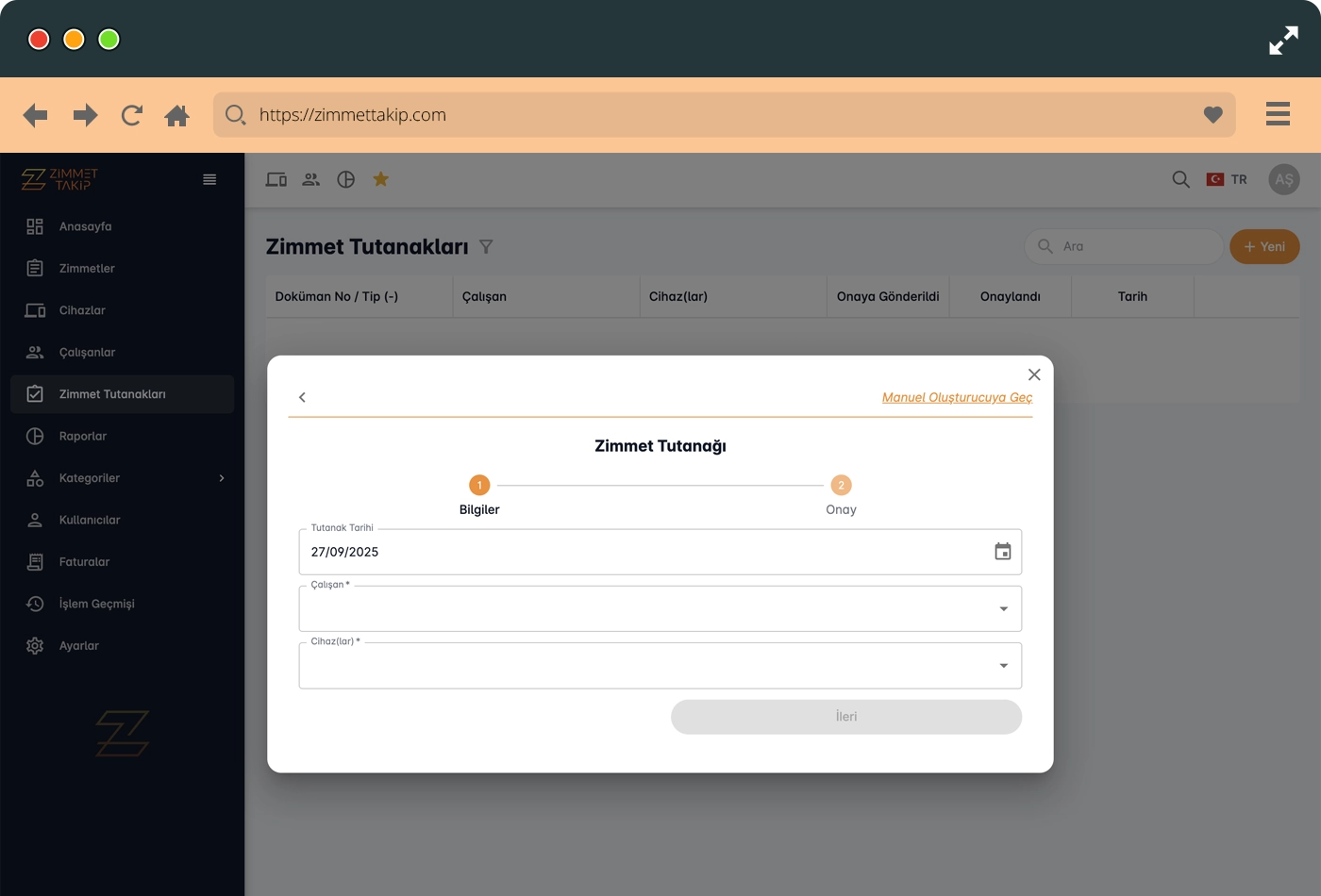 auto asset form