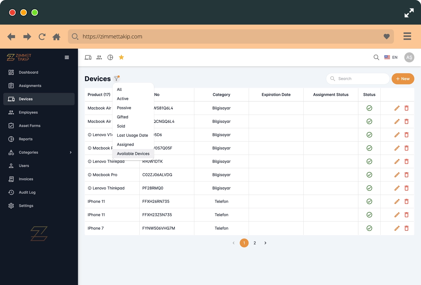 feature device filter