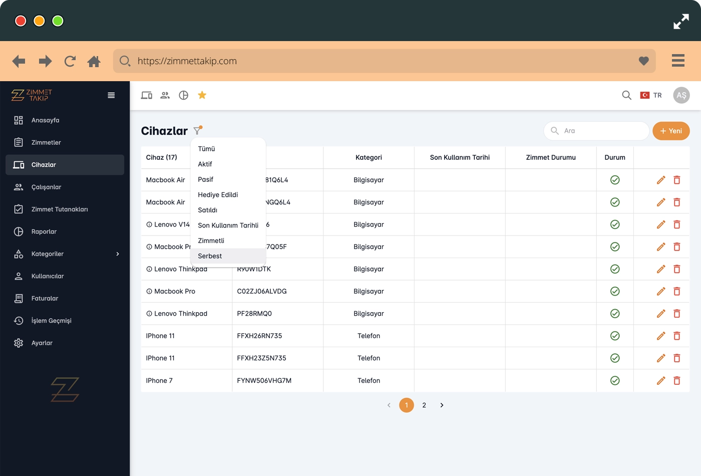 feature device filter