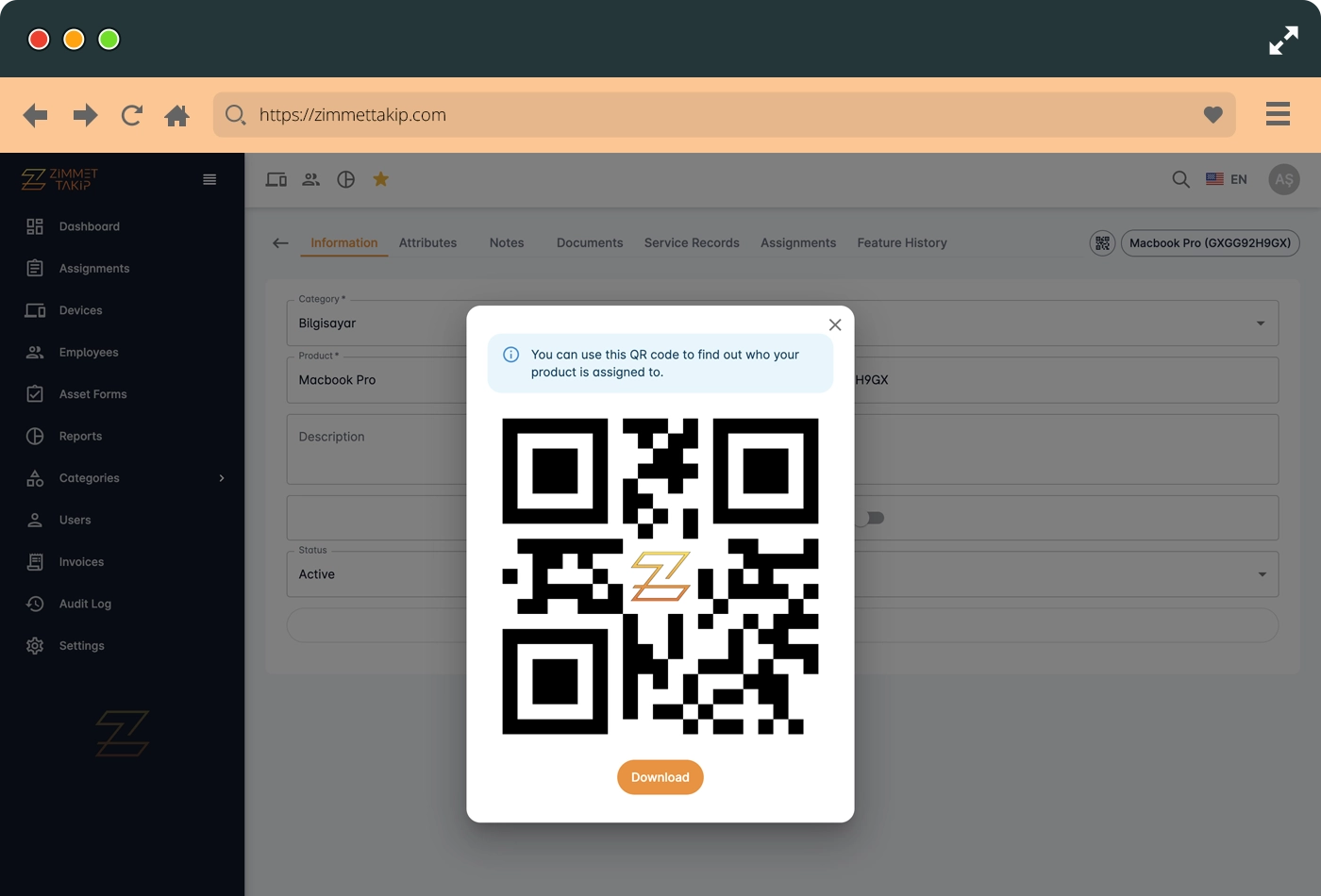 feature device qr-code