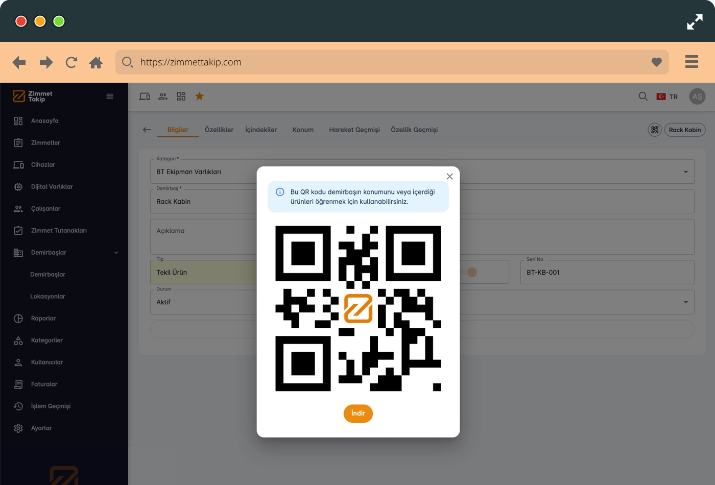 fixed asset qr code