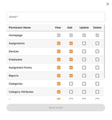 QR code tracking feature