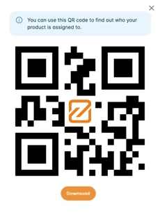 QR code tracking feature